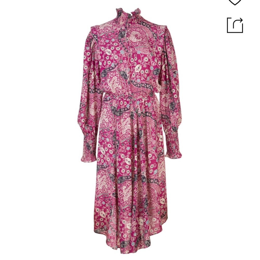 Isabel etoile marant paisley print midi dress
